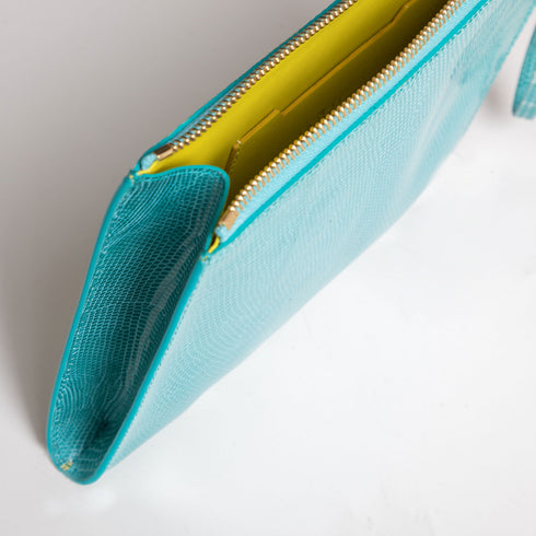 Pochette DOTTI <br> Lucertola Aquamarina